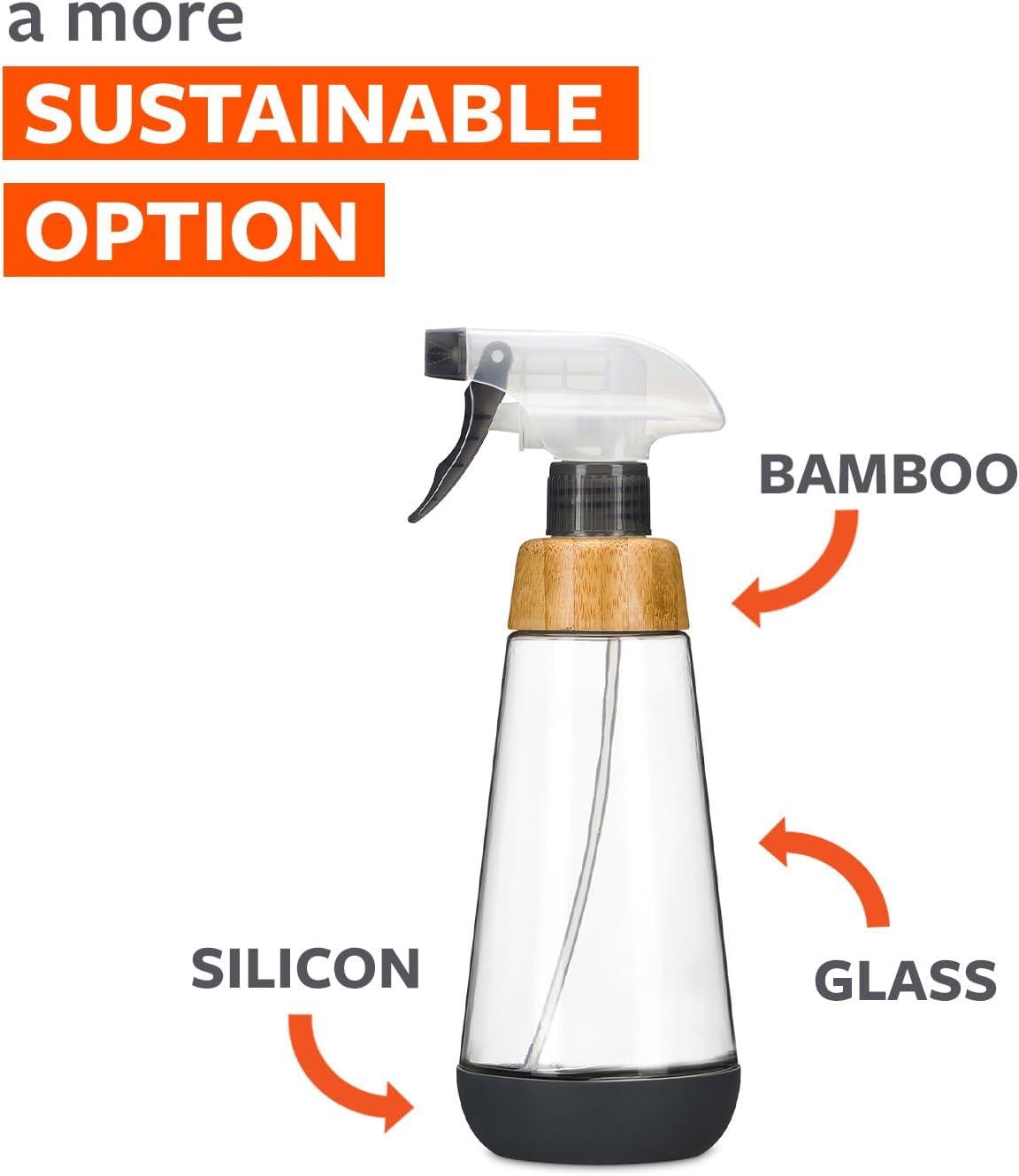 Full Circle Home Bottle Service Refillable Glass Spray Bottle Grey 16 oz - 1 ct