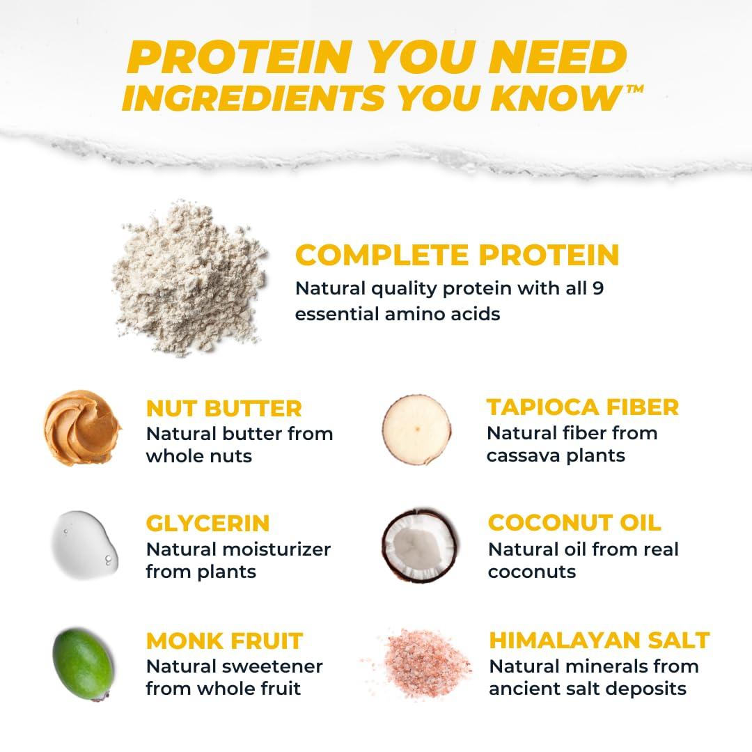 Atlas Bar Grass-Fed Whey Protein Bar, Almond Chocolate Chip, 12 Bars, 1.9 oz (54 g) Each