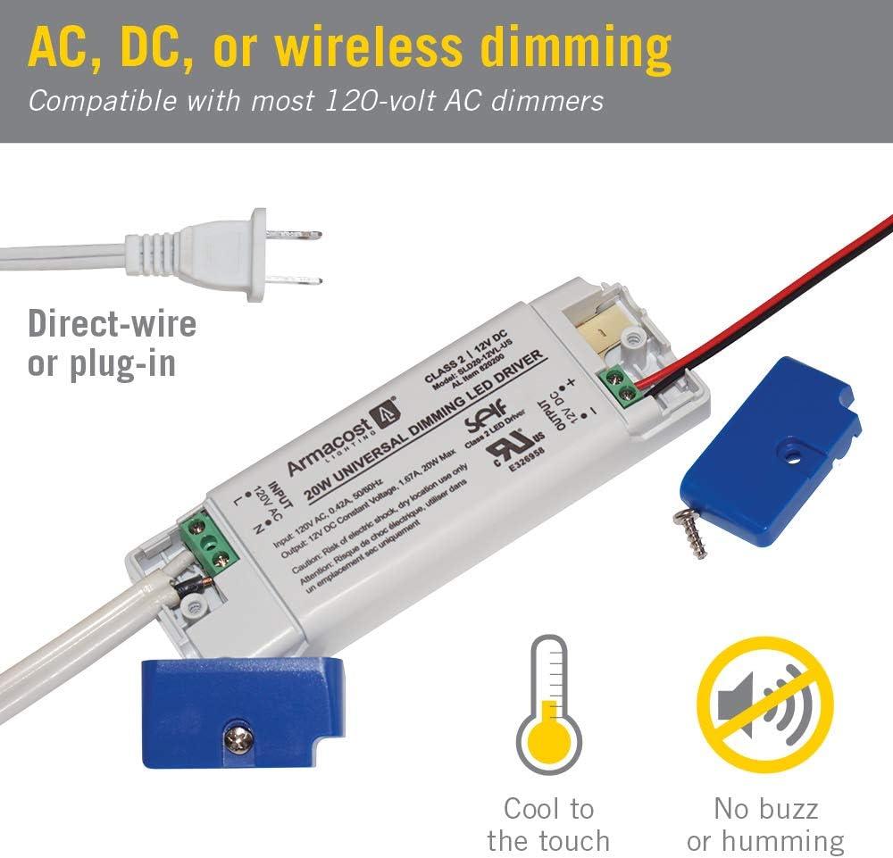 Universal Dimmable LED Driver 12V DC, 20W Electronic Transformer