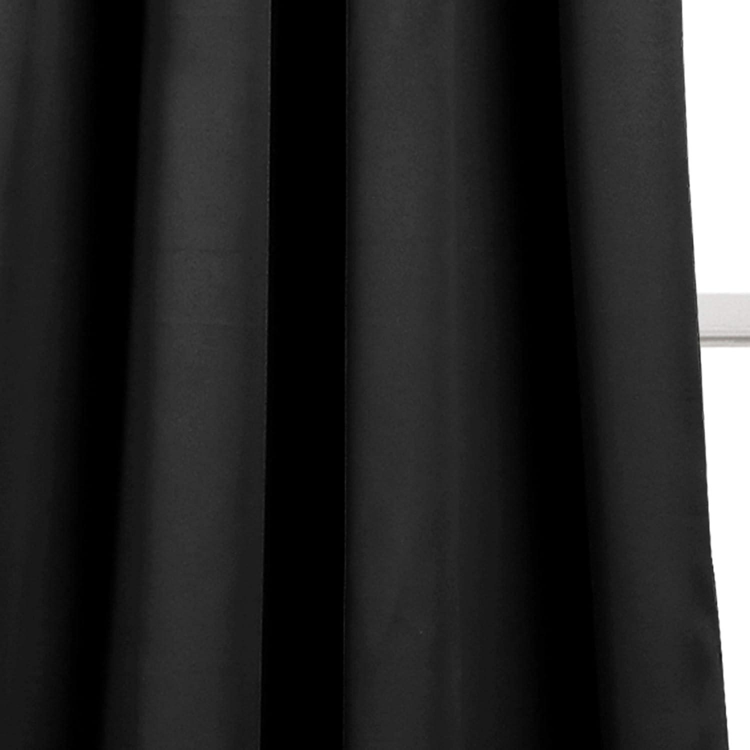 Insulated Polyester Blackout Curtain Pair