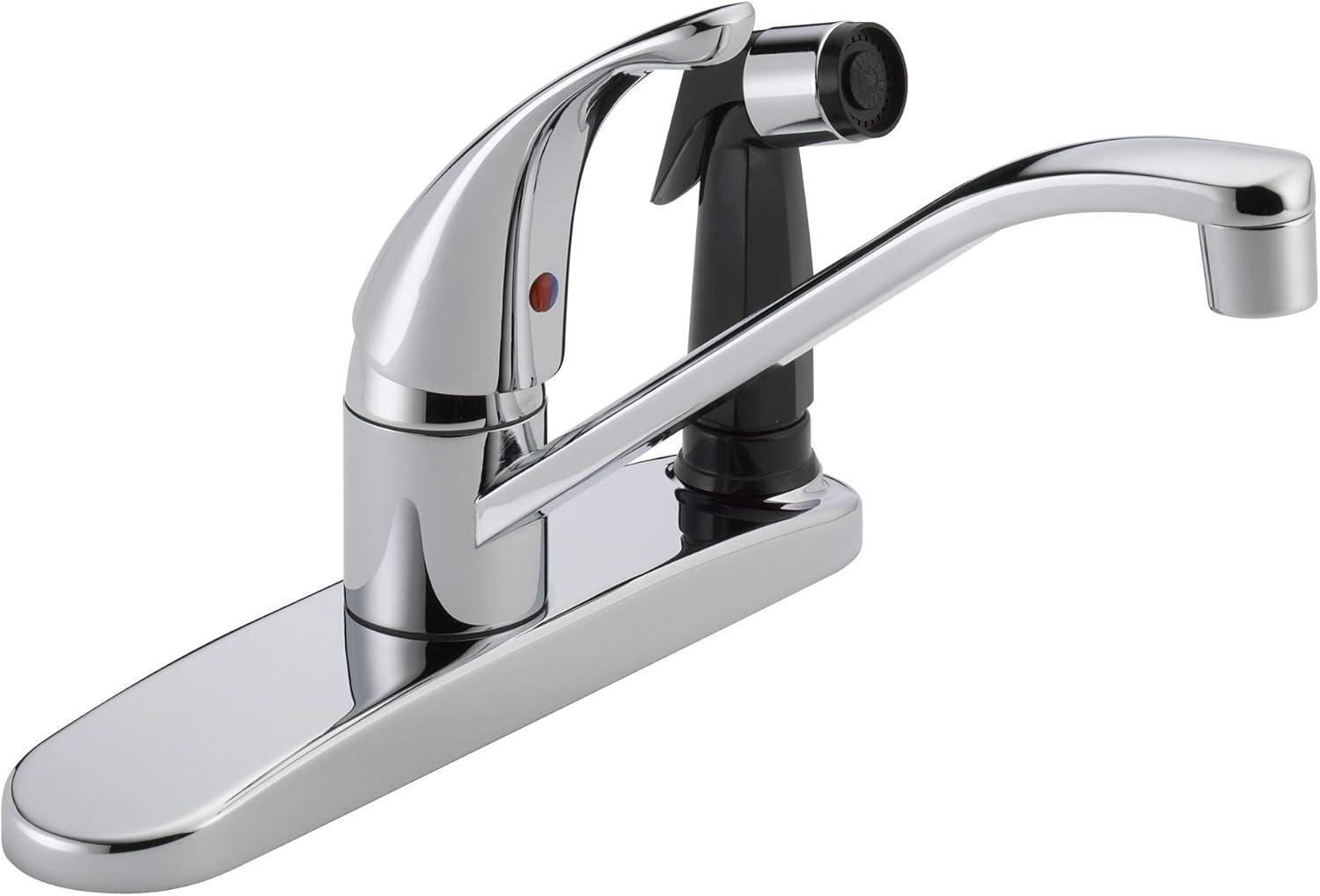 Core Single-Handle Kitchen Sink Faucet with Side Sprayer, 3-Hole Kitchen Faucet