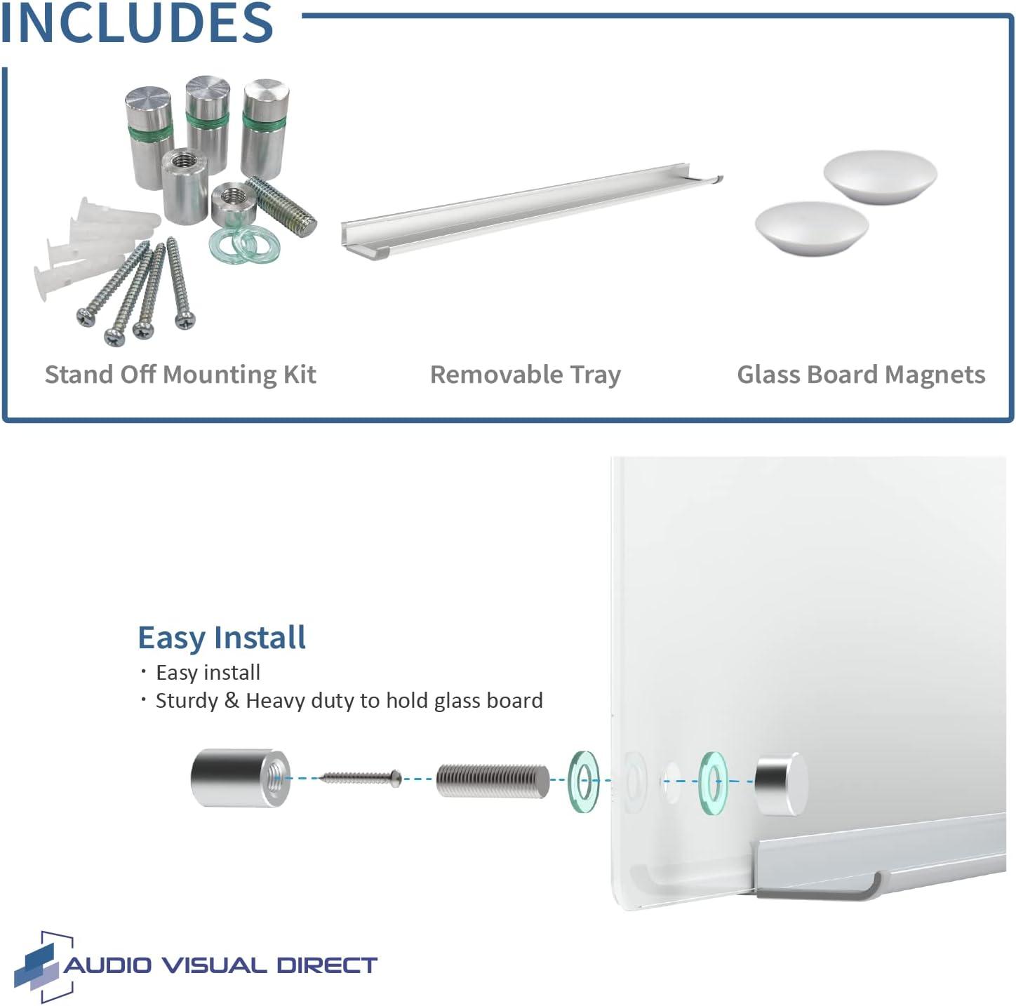 Audio-Visual Direct Wall Glass Magnetic Glass Board