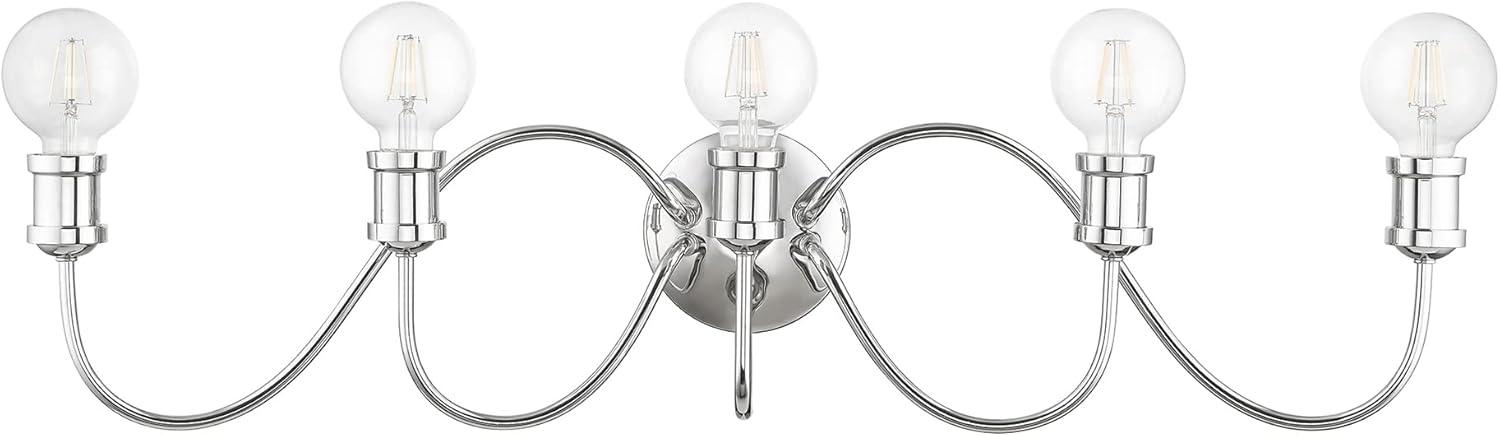 Livex Lighting Lansdale 5 - Light Vanity in  Polished Chrome