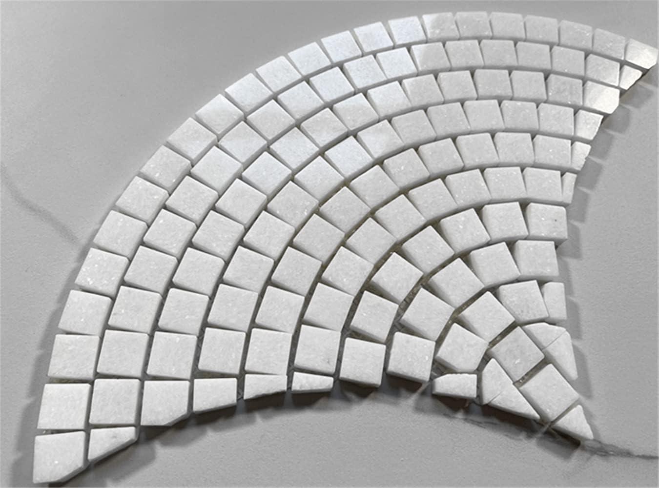 13" x 7" Marble Mosaic Sheet Subway Wall & Floor Tile