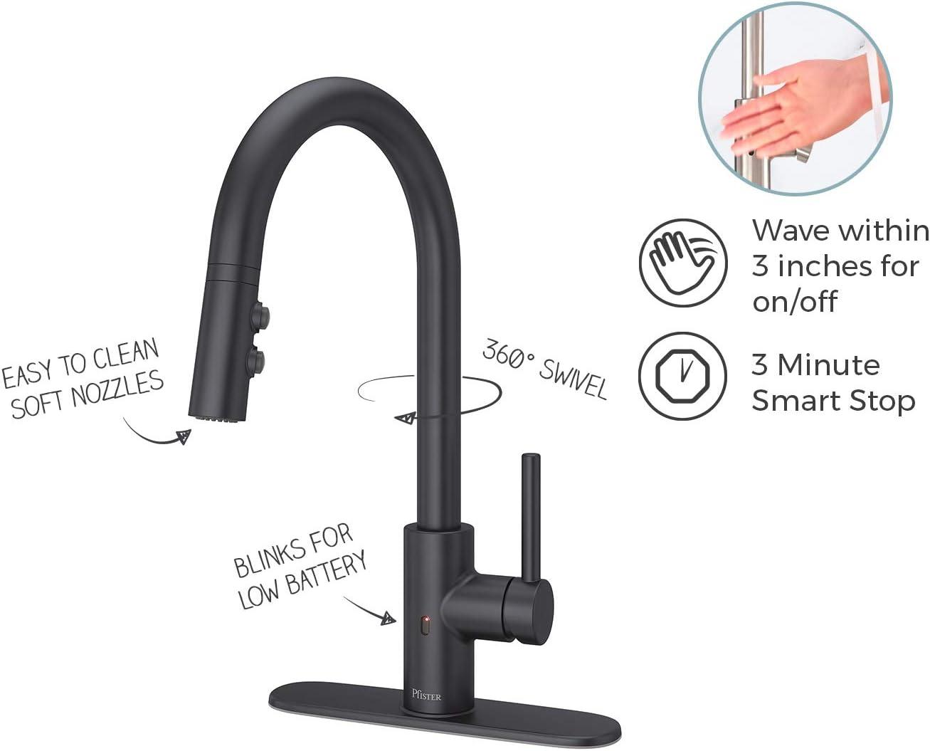 Stellen Pull Down Touchless Single Handle Kitchen Faucet