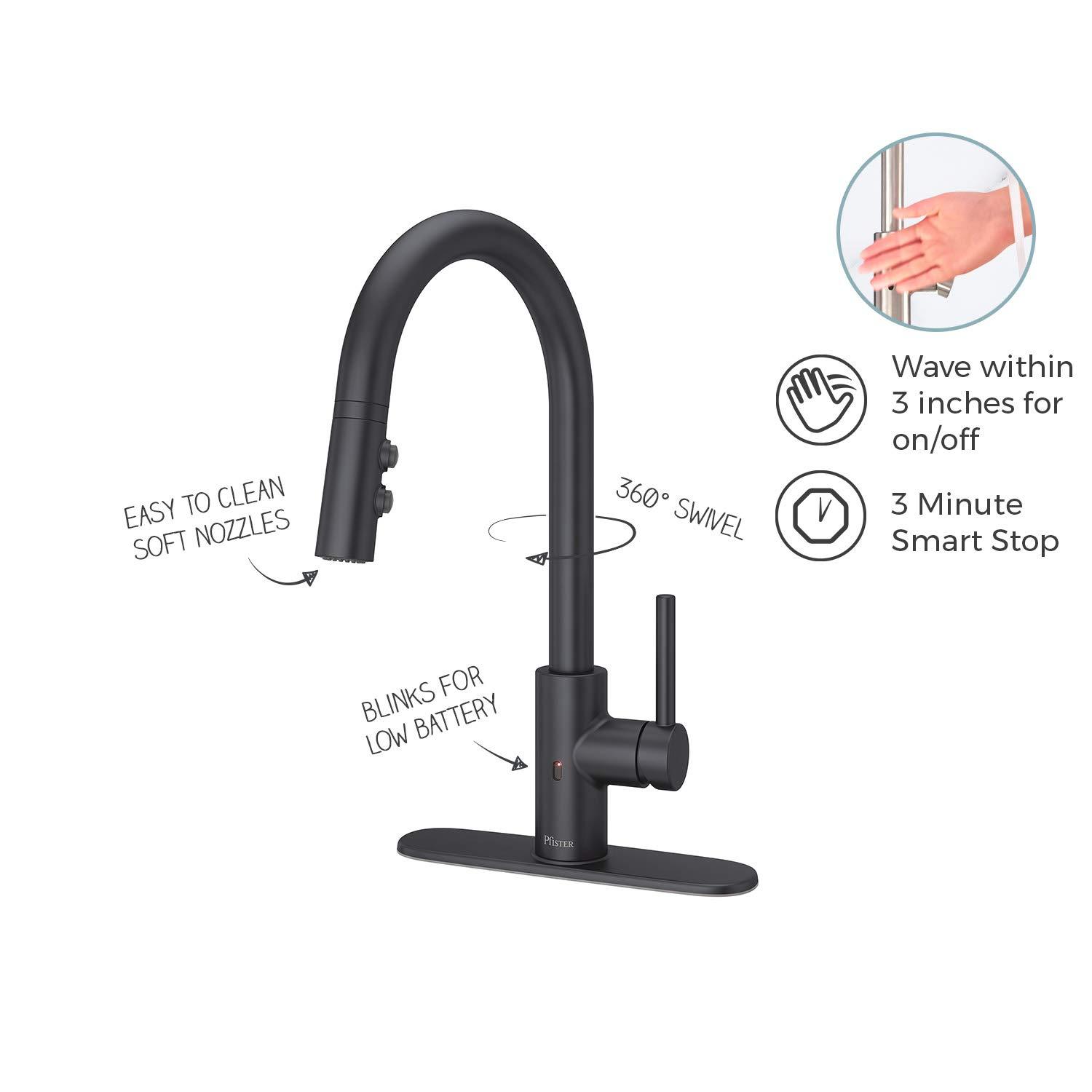 Stellen Pull Down Touchless Single Handle Kitchen Faucet