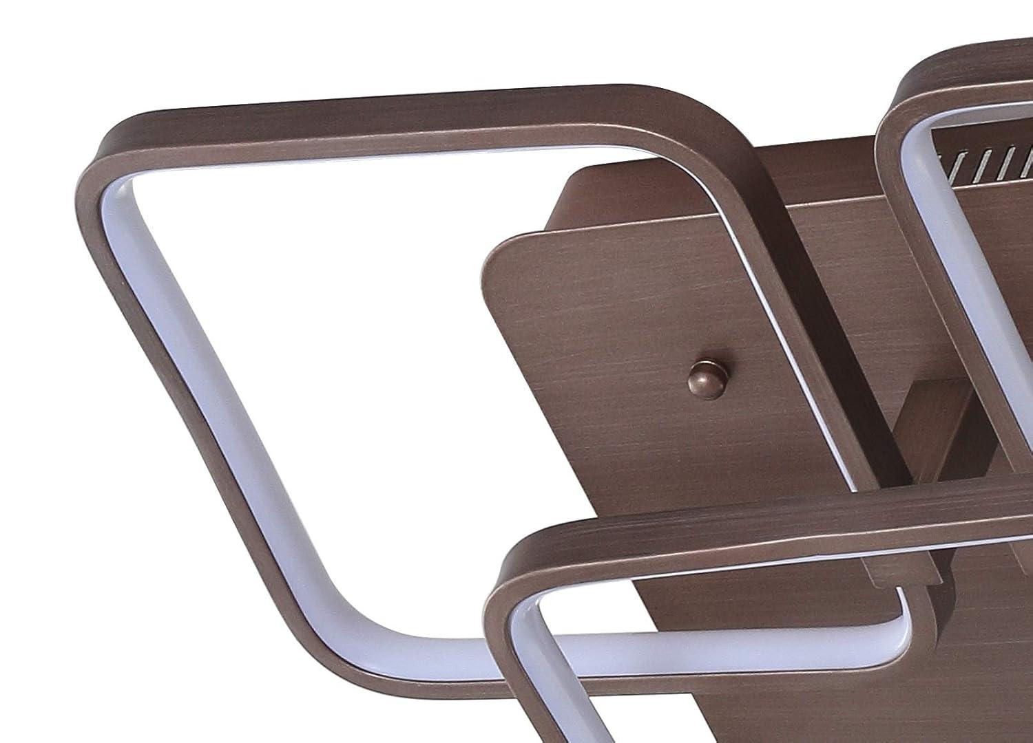 Sebastian 17.5" Integrated LED Metal Flush Mount Ceiling Light, Coffee