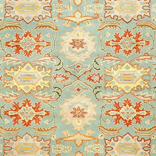 SAFAVIEH Heritage Giles Traditional Wool Area Rug, Light Grey/Grey, 9' x 12'