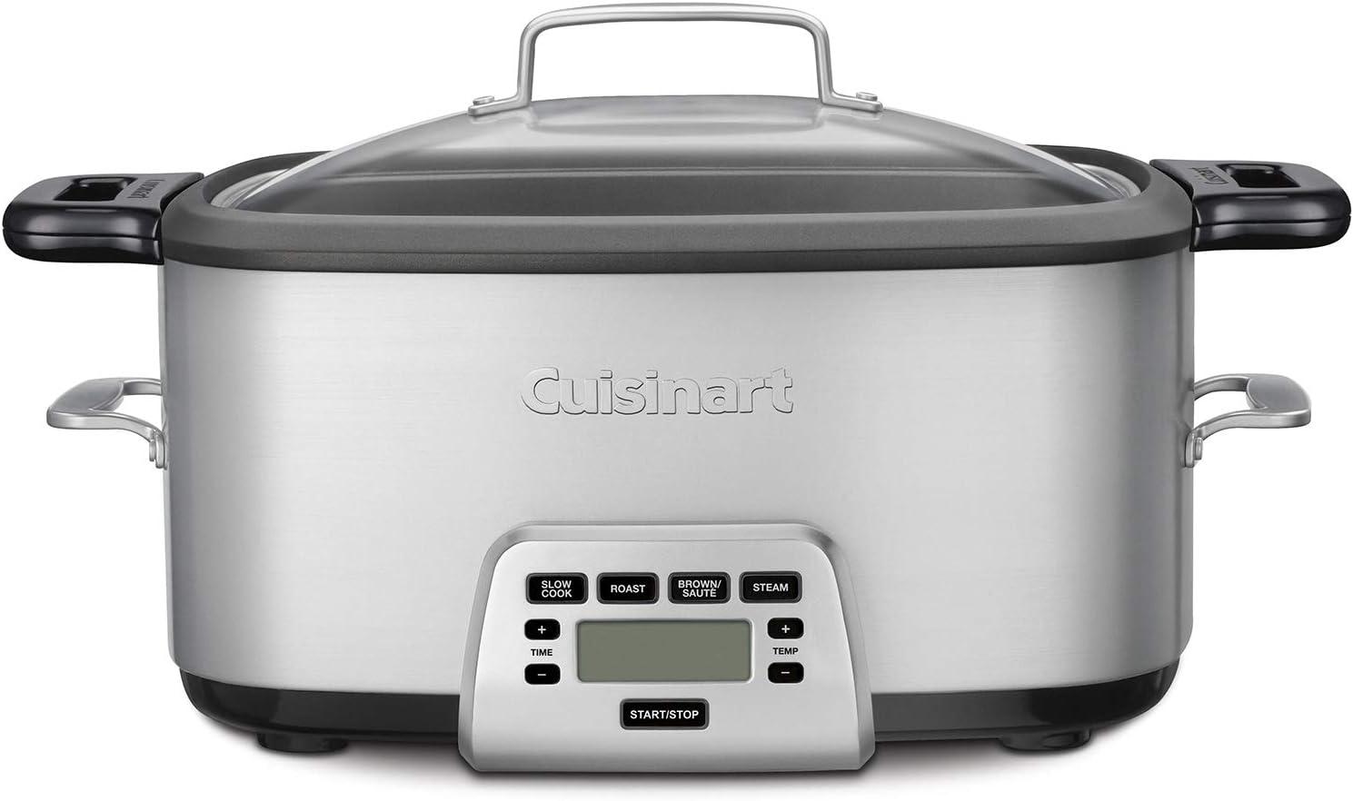 Blue 6.3 Qt Cast Aluminum Multi-Cooker with Digital Display and Timer