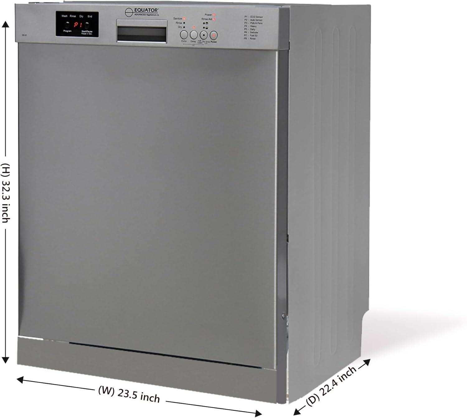 Equator Europe 24" Built in 14 place Dishwasher in Stainless