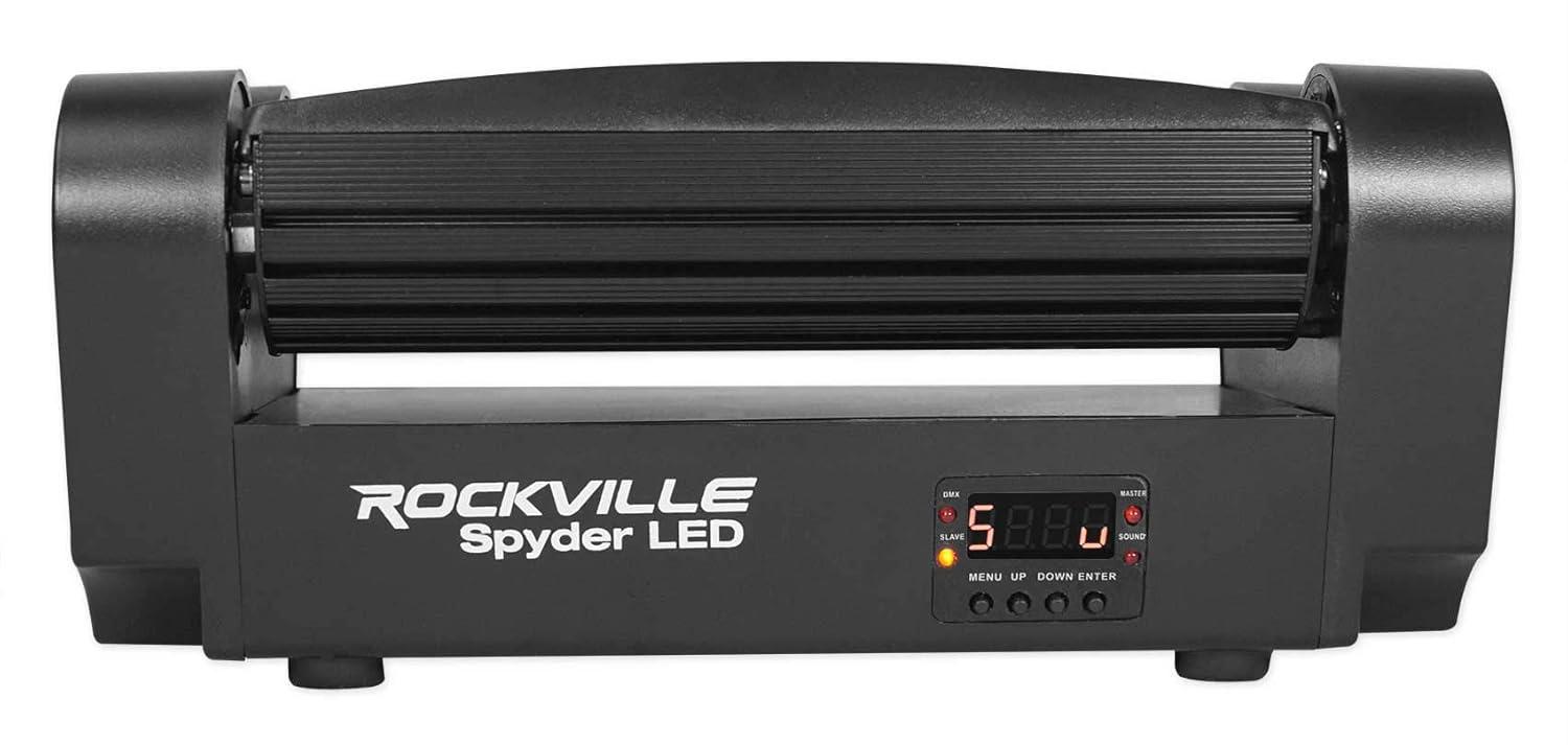 Rockville Spyder LED (8) Beam Moving Head Motorized DMX DJ/Party/Club Pro Light