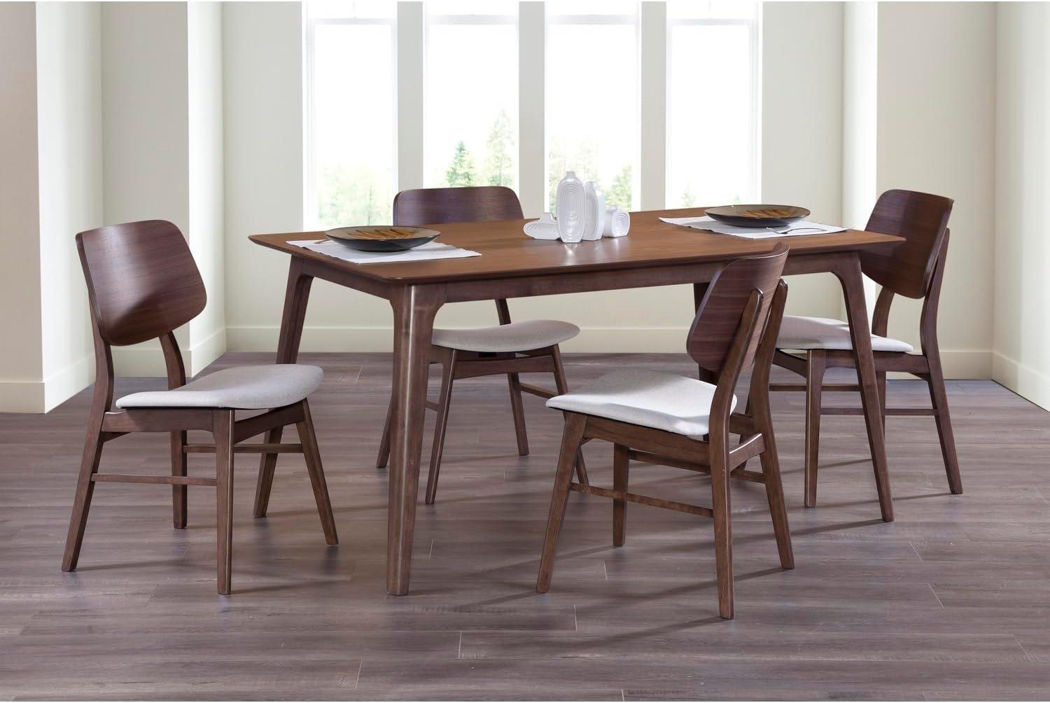 New Classic Furniture,Furniture Oscar 59 Solid Wood Retangular Dining Table In Walnut