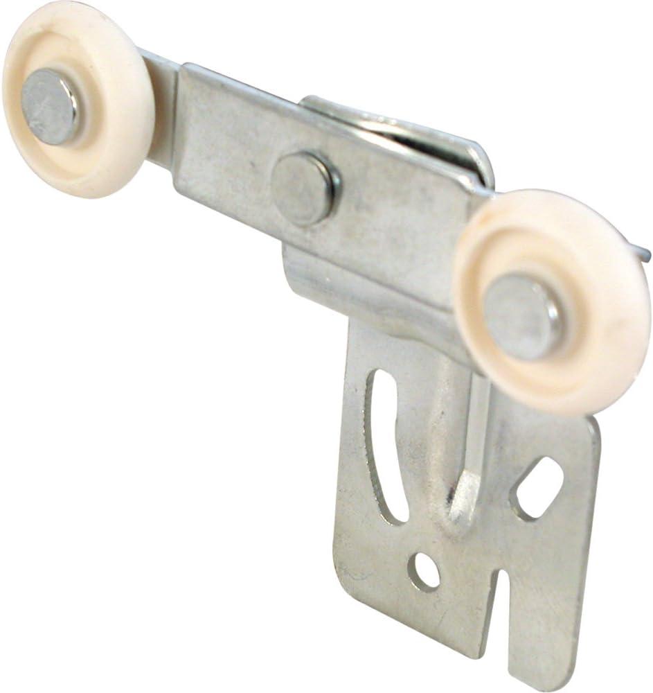 Silver Steel Closet Door Hanger with Nylon Wheels