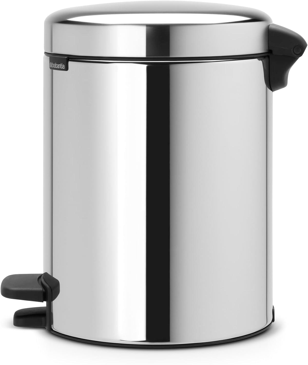 Brabantia NewIcon Step On Trash Can, 1.3 Gallon (5 Liter)