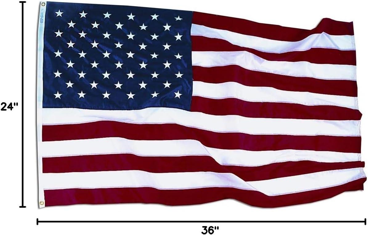 Annin 24" x 36" Nylon Outdoor Patriotic American Flag