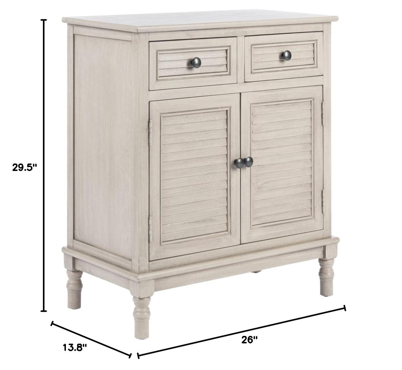 SAFAVIEH Tate 2-Drawer 2-Door Sideboard Black