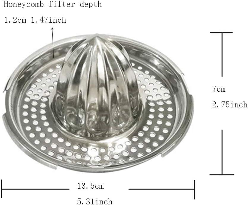 Portable Stainless Steel Citrus Juicer with Bowl Container