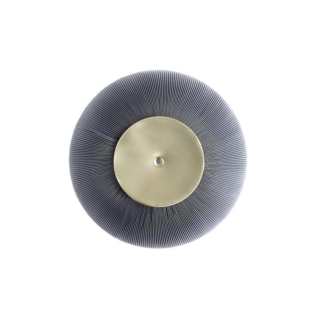 Manhattan Comfort Anderson Leatherette Upholstered Coffee Table with Faux Marble Tabletop Gray