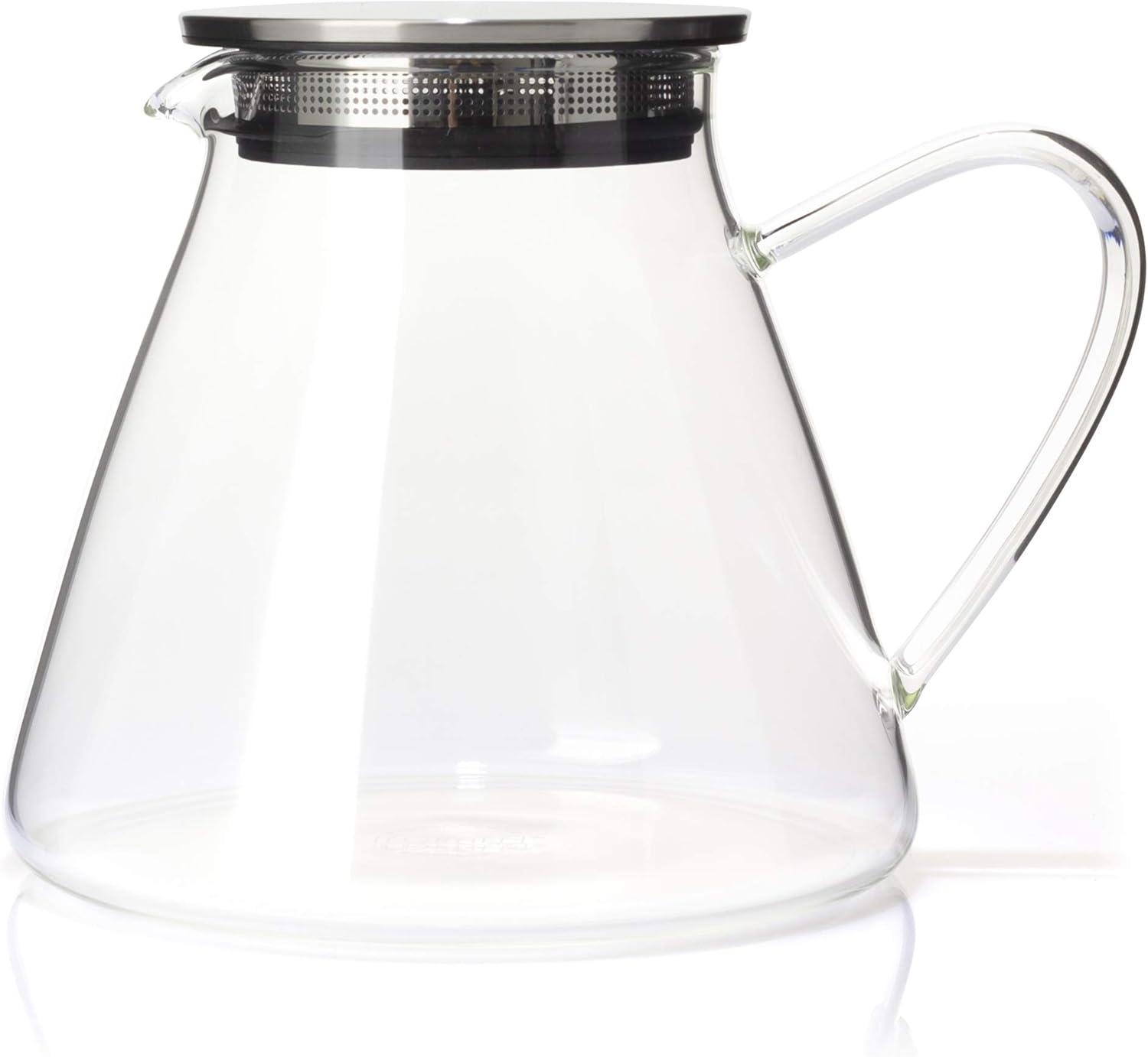FORLIFE Fuji Glass Teapot with Filter Lid (32 ounces)