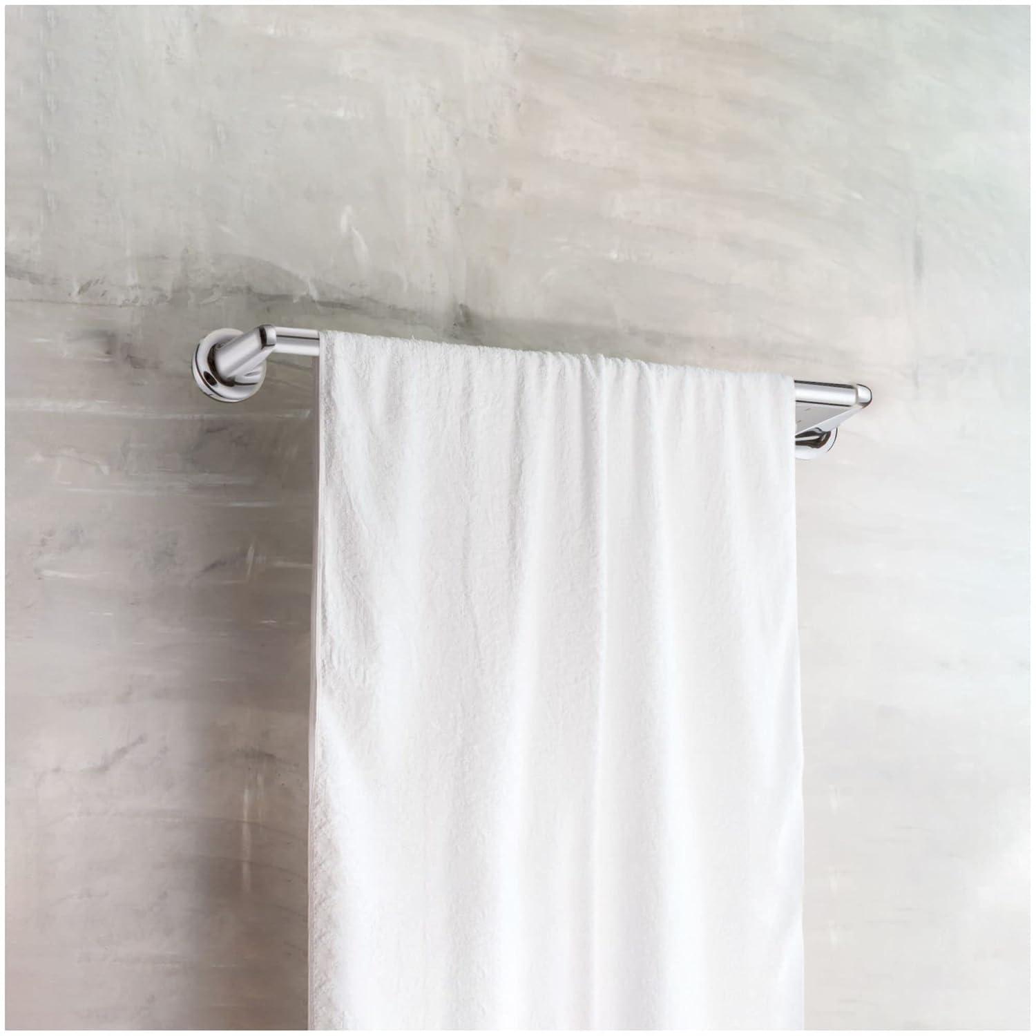 Design House Alta Bay Wall Mount Bathroom 18" Towel Bar, Polished Chrome