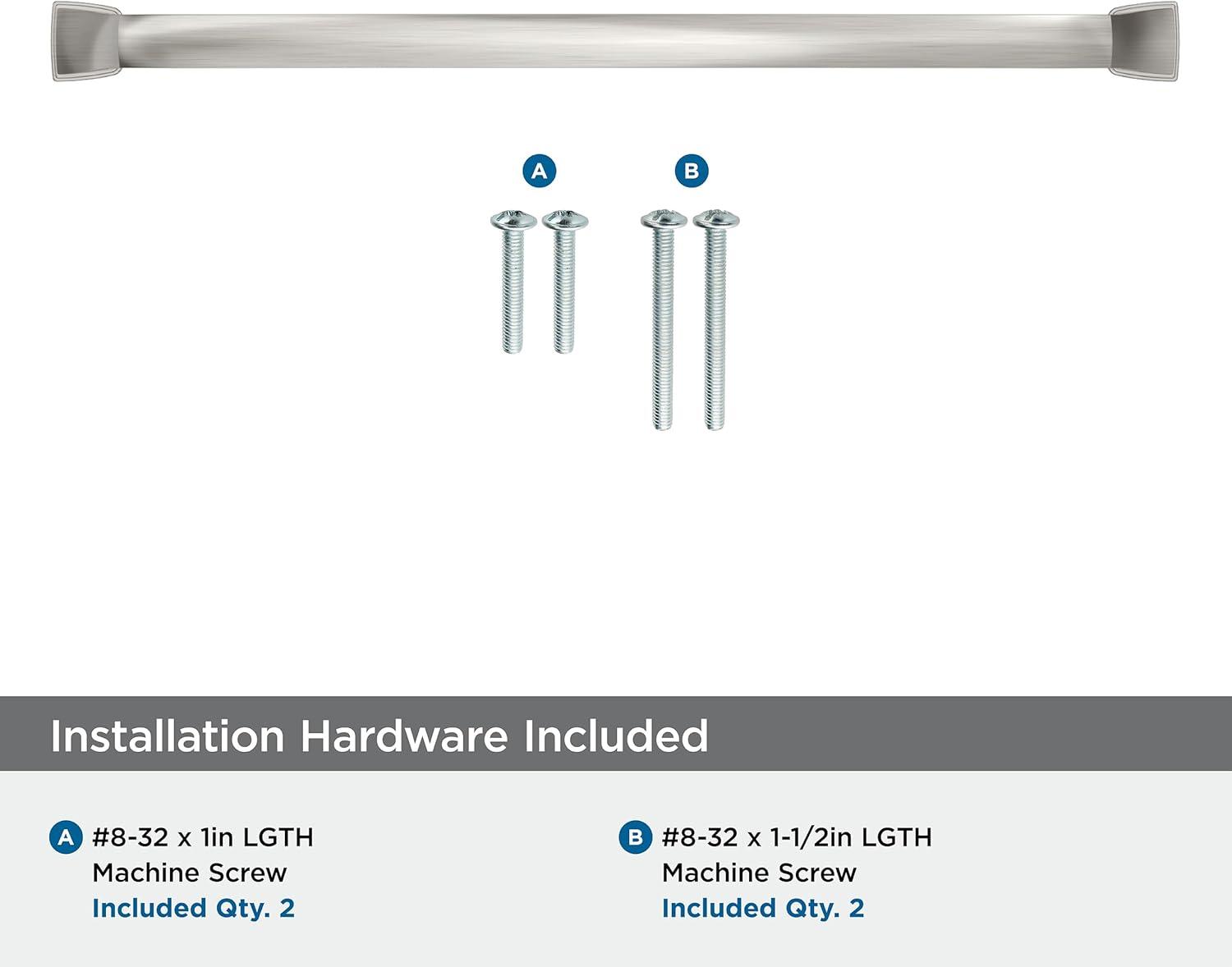 Satin Nickel 10'' Modern Industrial Cabinet Pull