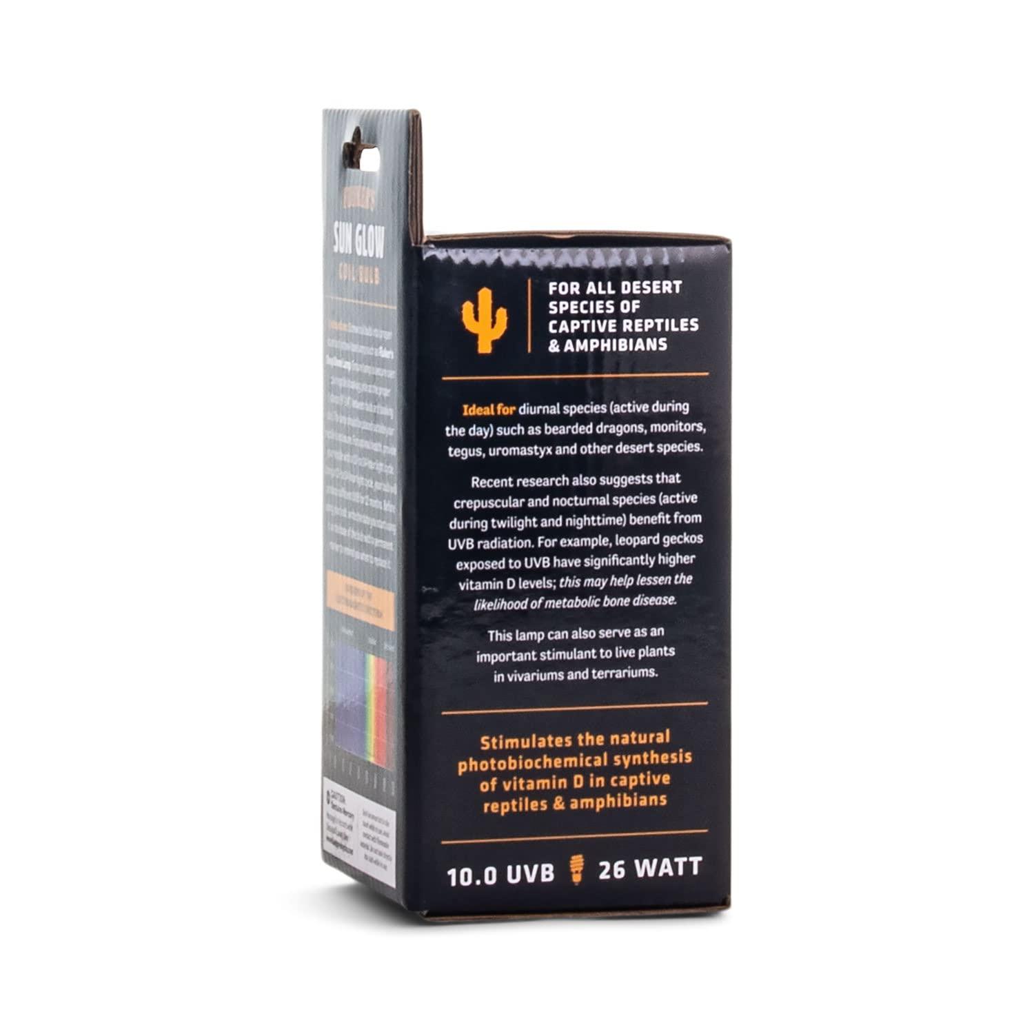 Flukers  26 watt Sun Glow Coil Bulb Desert 10.0 UVB