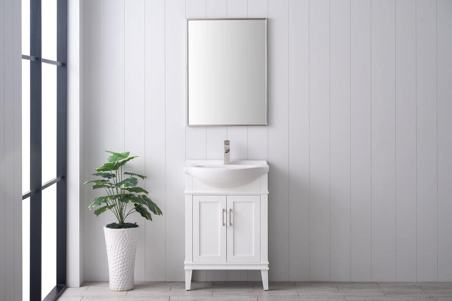 Boesch 24'' Single Bathroom Vanity with Ceramic Top