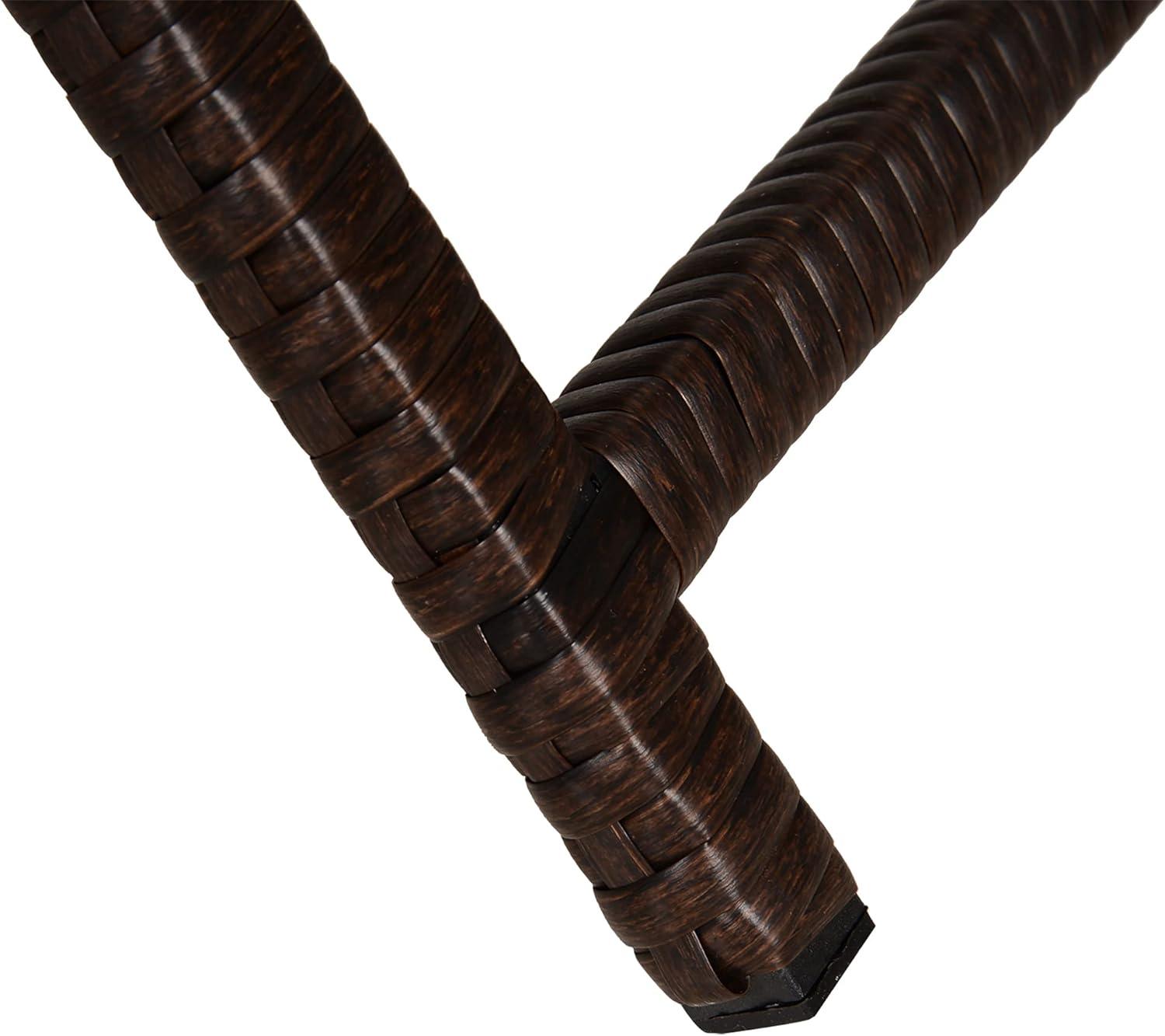 Outsunny Patio Chaise Lounge, Pool Chair with 5 Position Adjustable Backrest & Cushion, Outdoor PE Rattan Wicker Sun Tanning Seat, 28", Cream