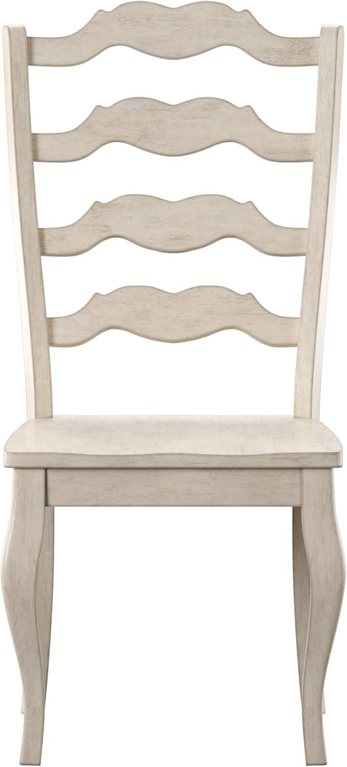 Weston Home Farmhouse Dining Chair with French Ladder Back (Set of 2)