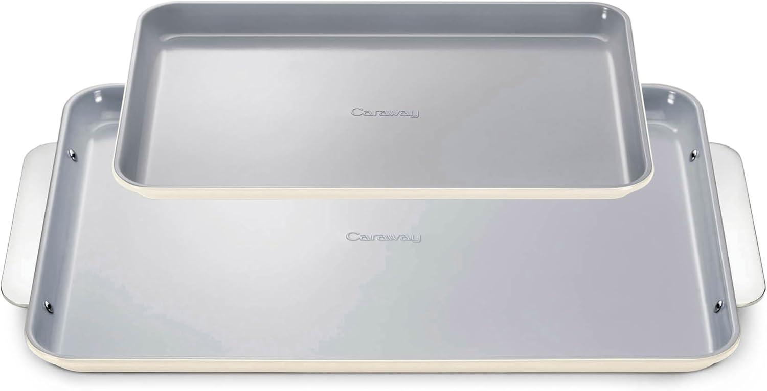Caraway Home ® Cream Non-Stick Ceramic Baking Sheet Duo