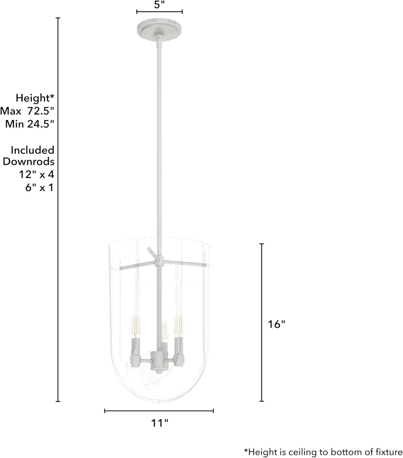 Sacha 3 - Light Urn Pendant