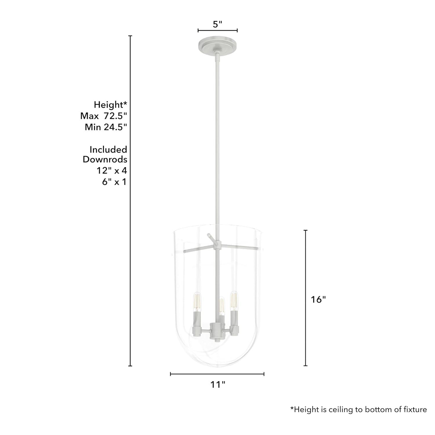 Hunter Fan Sacha 3 - Light Urn Pendant