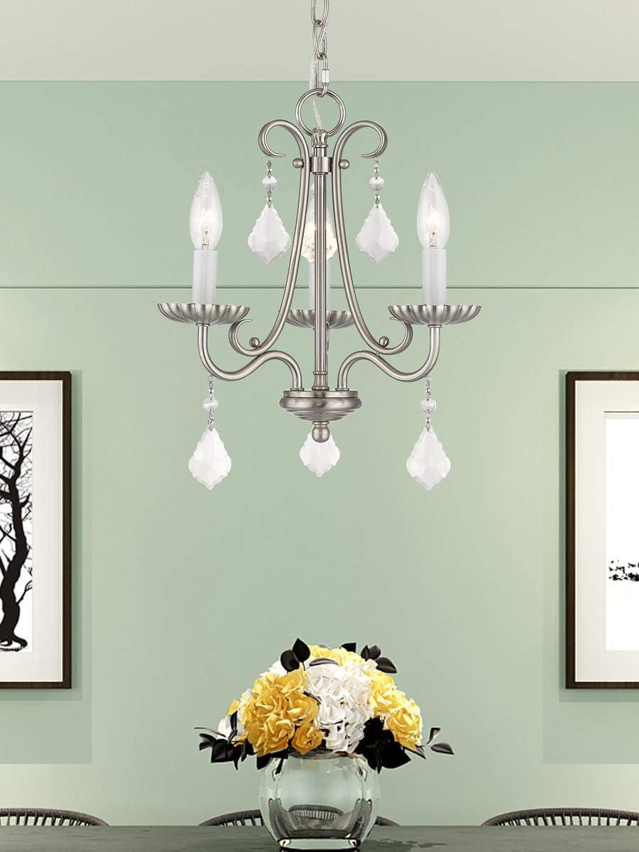 Livex Lighting Daphne 3 - Light Chandelier in  Brushed Nickel