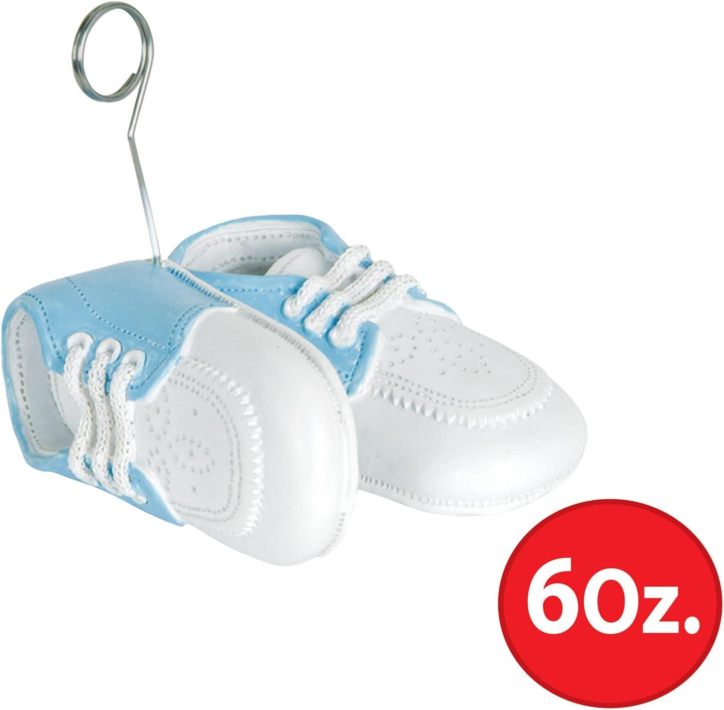 (Pack of 6) BABY BOY SHOES PHOTO HOLDER/BALLOON WEIGHT