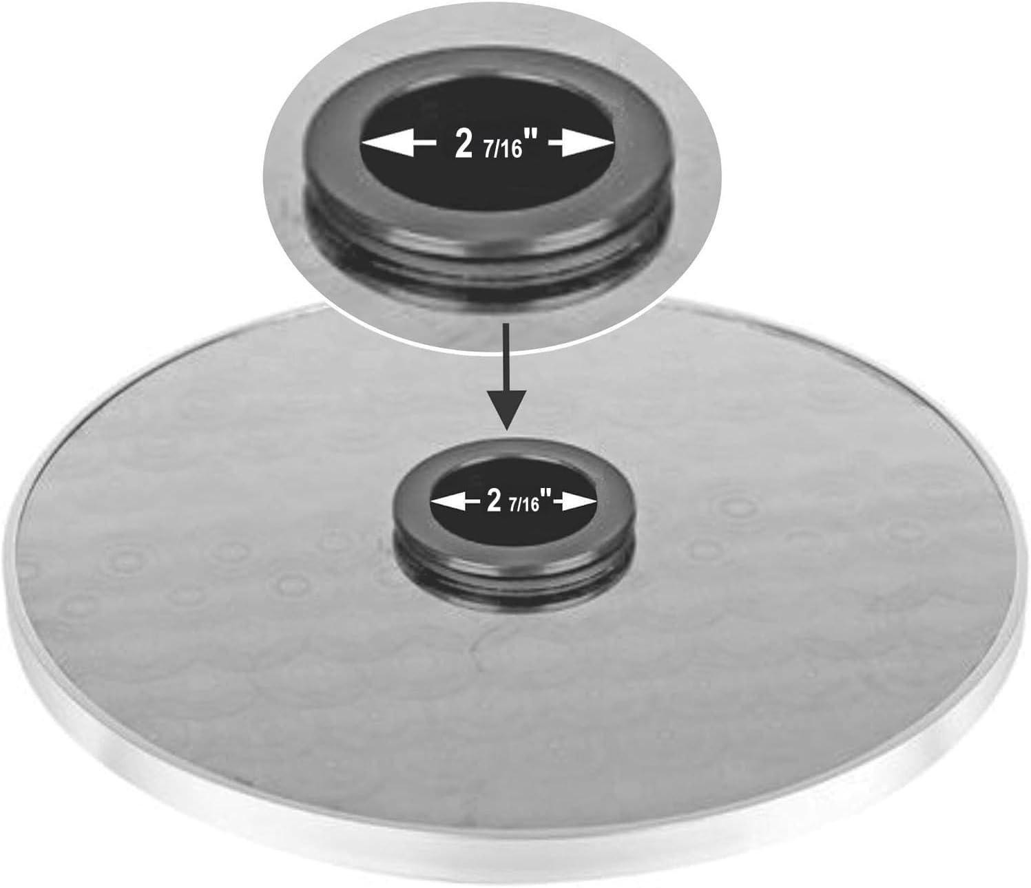 Fire Sense Fire Sense Adjustable Table for Patio Heater Stainless Steel Construction, Fits heaters with 2-1/2” Diameter Posts-16" Diameter