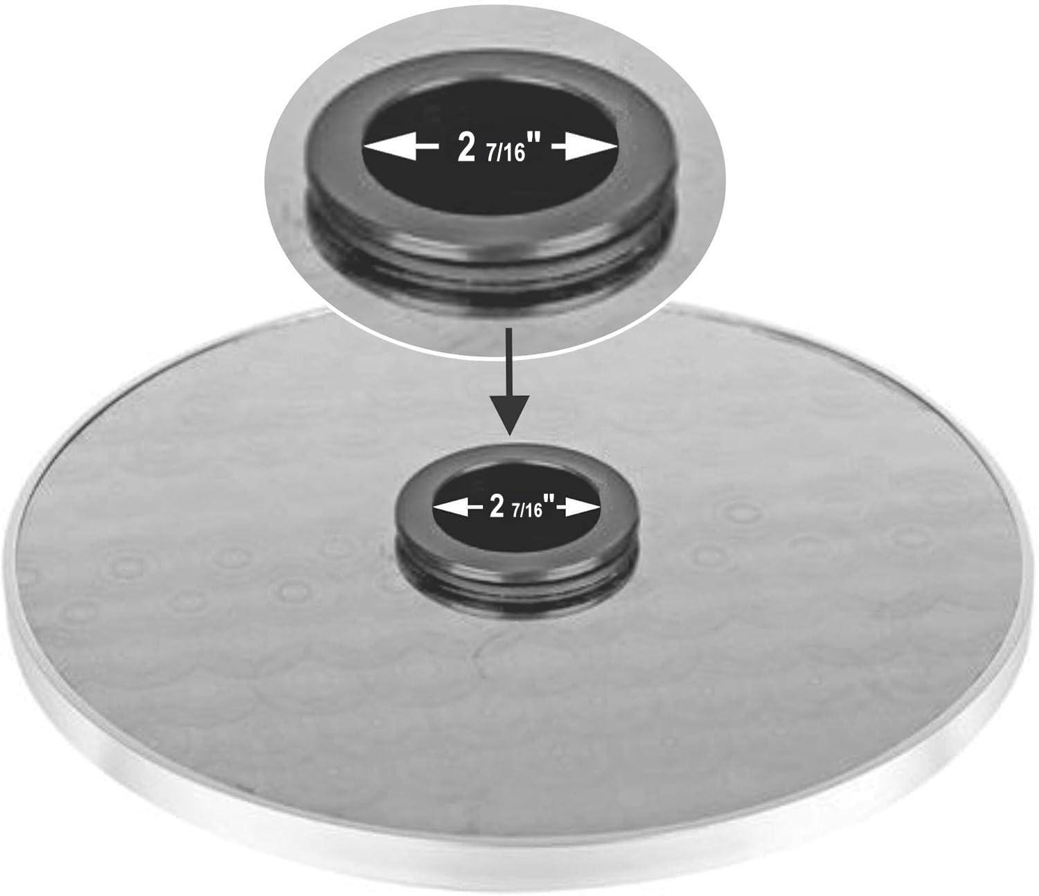 Fire Sense Fire Sense Adjustable Table for Patio Heater Stainless Steel Construction, Fits heaters with 2-1/2” Diameter Posts-16" Diameter