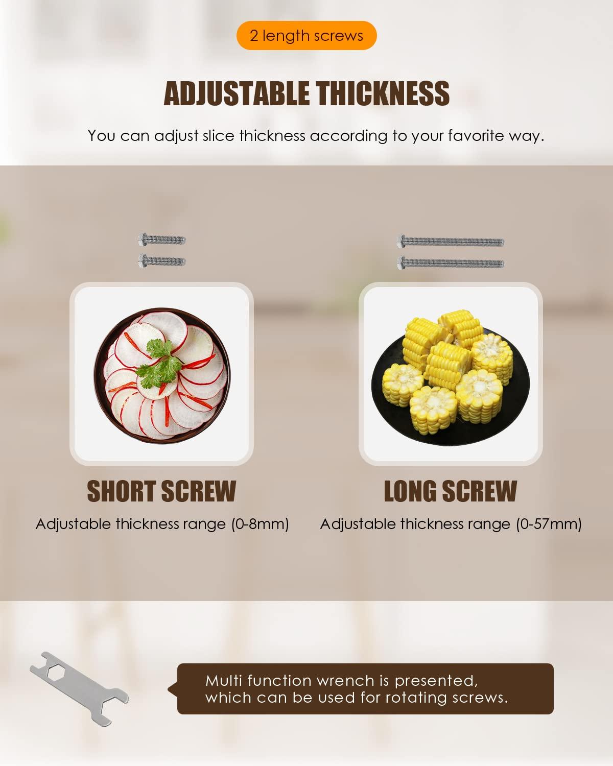 CGOLDENWALL Upgraded Manual Ribs Meat Chopper Slicer Stainless Steel Small Bone Meat Cutter Beef Mutton Household Vegetable Food Slicer Slicing Machine for Home Cooking