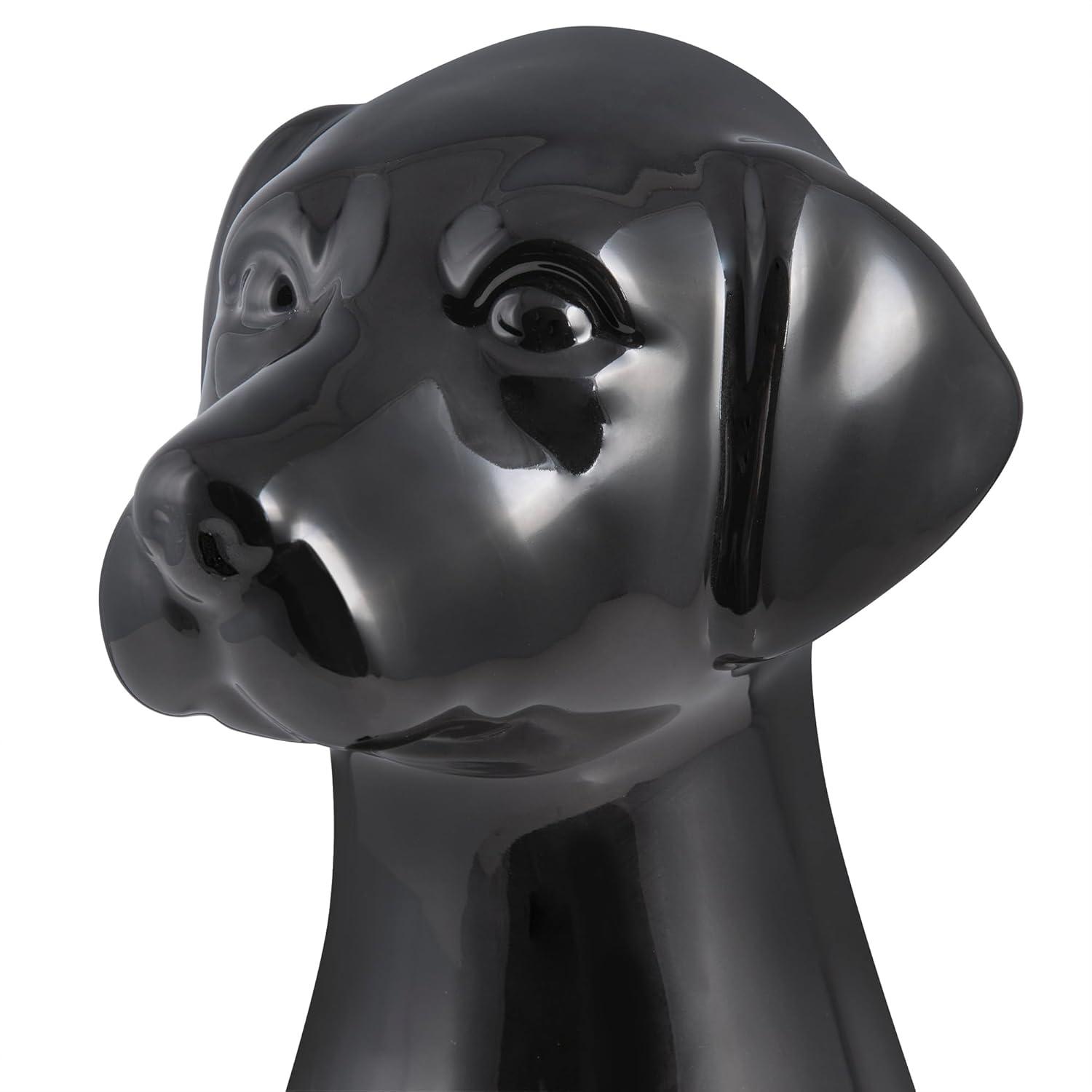 Allure Home Creations Black Lab Ceramic Toilet Brush And Holder by Allure Home Creation