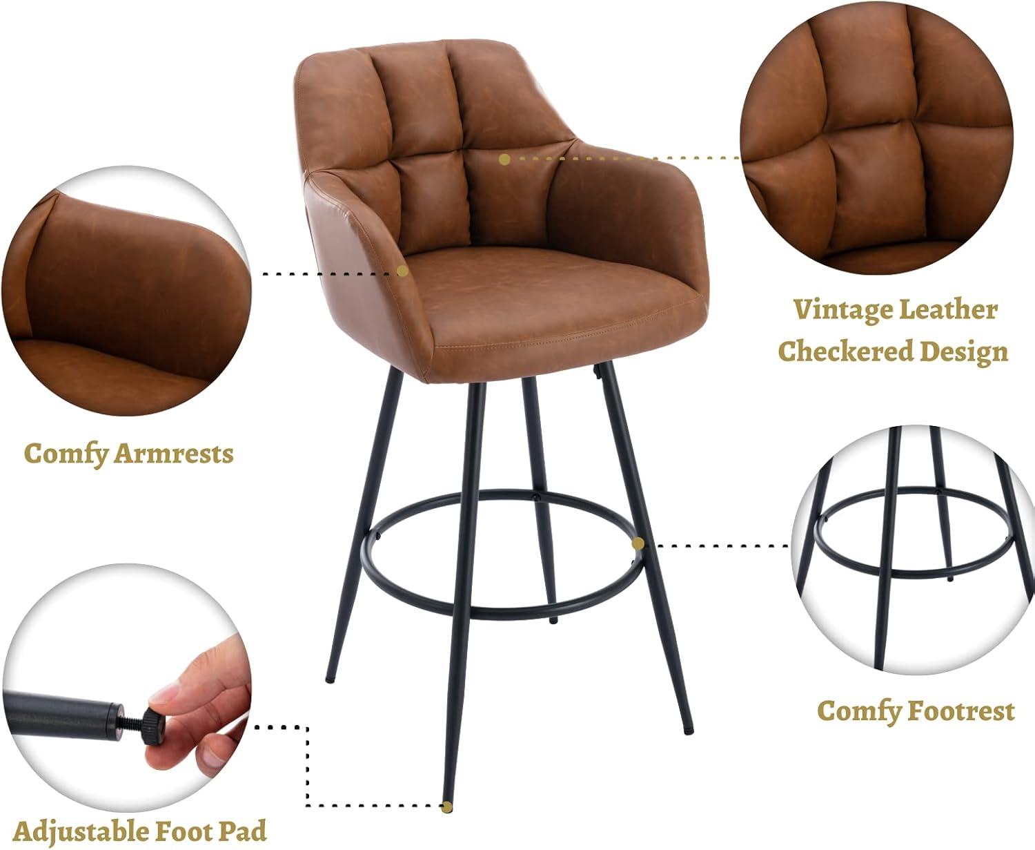 Irelyn PU Upholstered 30'' Bar Stool