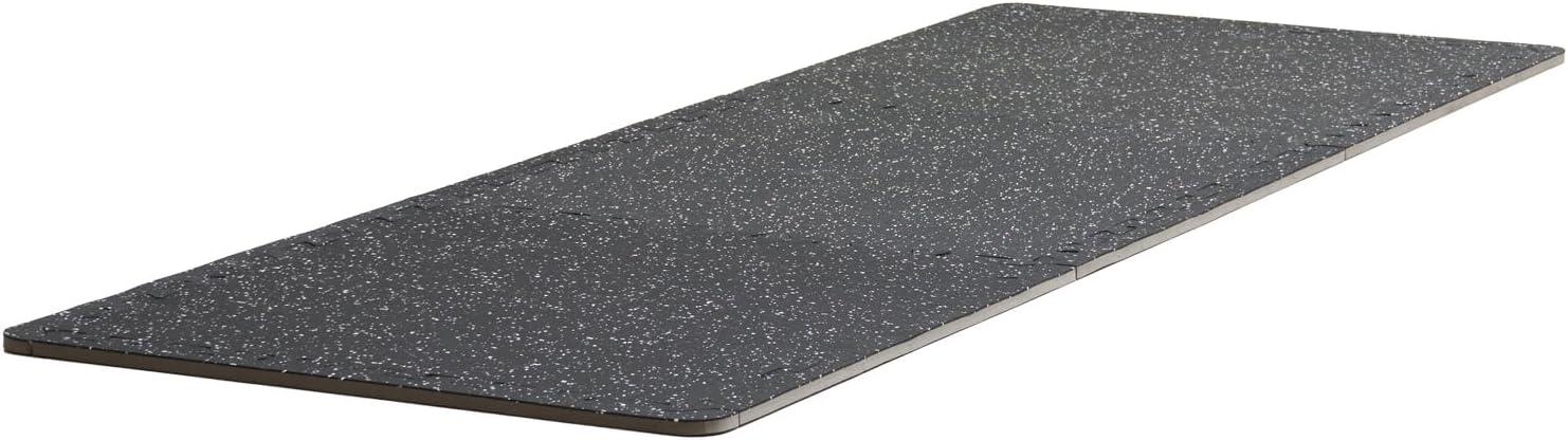 VEVOR 0.56 Inch Thick Gym Floor Mats, 25 Tiles Rubber Top with EVA Foam, 24" x 24" Gym Flooring Workout Mats with 100sq.ft Coverage, Interlocking Puzzle Gym Mats for Gym, Home, Garage, Black & White