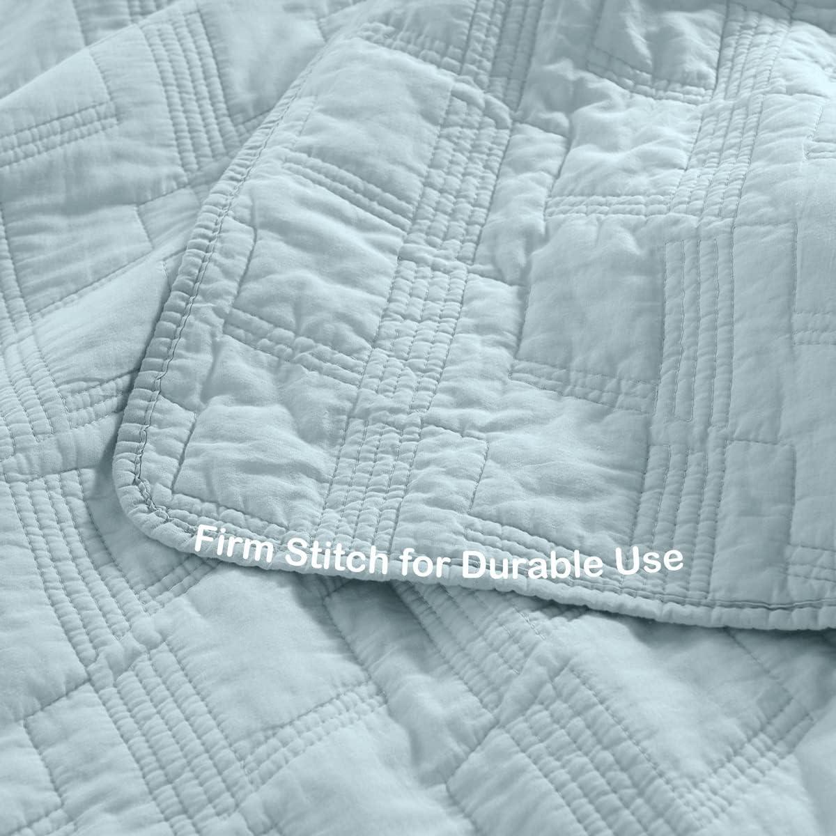 HORIMOTE HOME Quilt Set Queen Size Yellow, Classic Geometric Diamond Stitched Pattern, Ultra Soft Lightweight Bedding Set Bedspread Coverlet for All Season 3 Pieces (1 Quilt and 2 Pillow Shams)