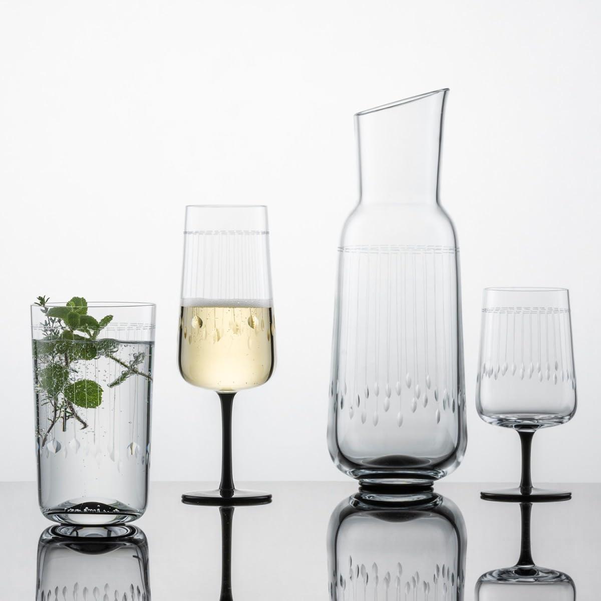 Zwiesel Glas Handmade Glamorous Crystal Glass, 11 Ounce Whiskey (Set of 2), Clear