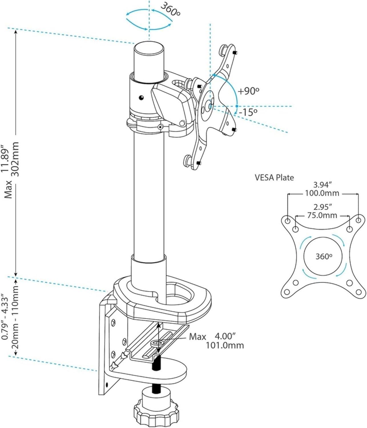 StarTech Monitor Mount for 12" to 30" Screens