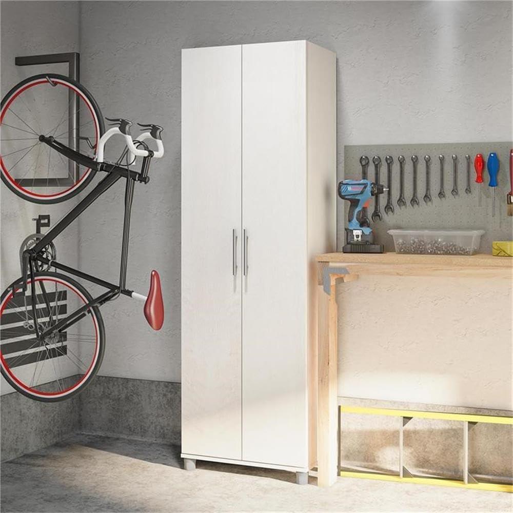 Camberly 24" Utility Storage Cabinet, Ivory Oak