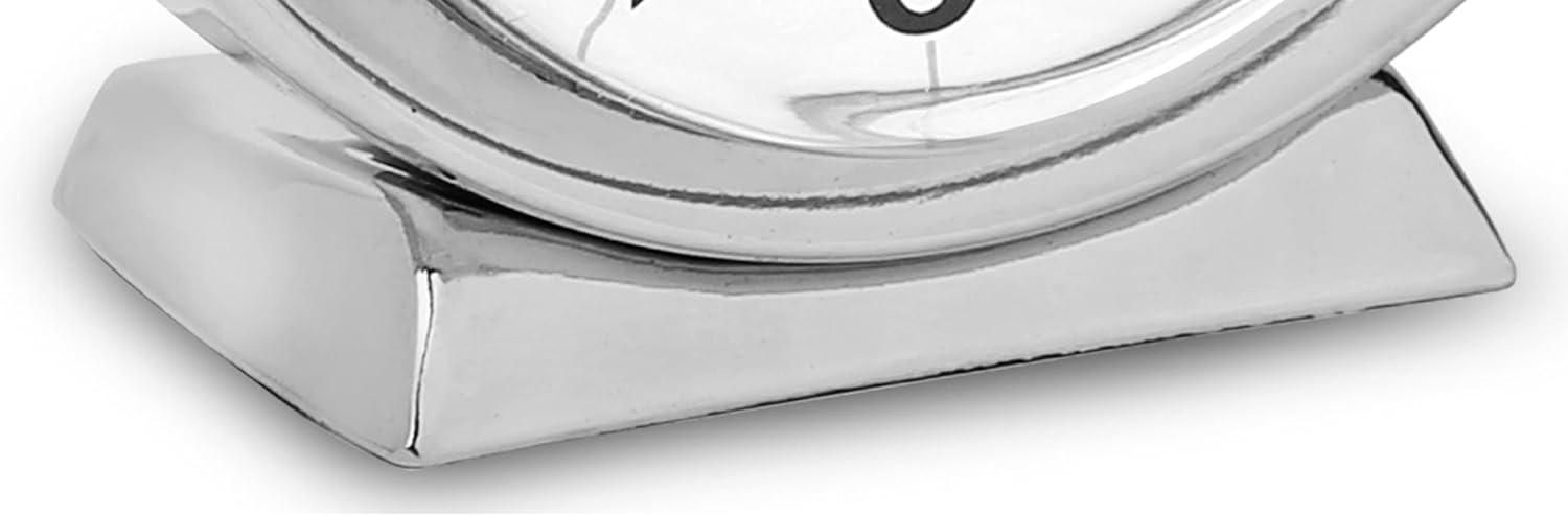 Westclox Clocks Babyben Glam Analog Metal Quartz Movement / Crystal Tabletop Clock with Alarm