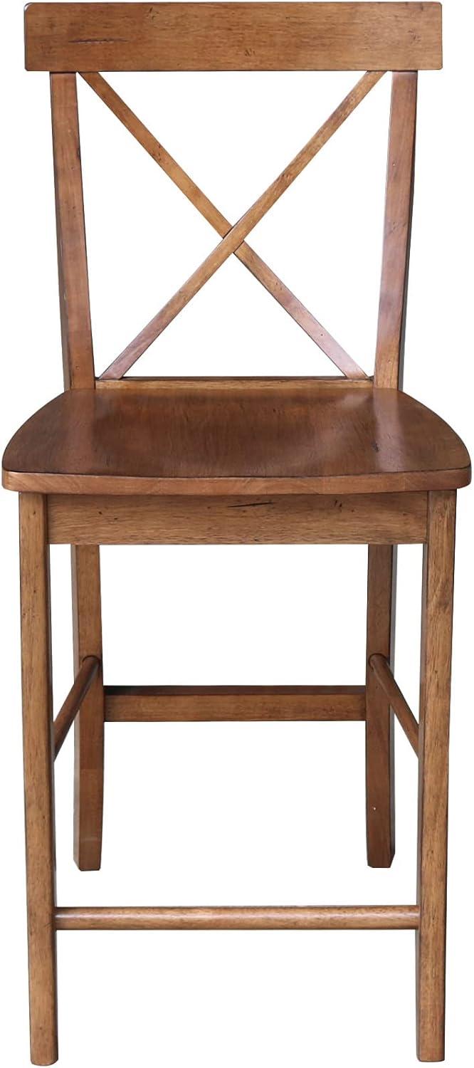 International Concepts X-Back Counter Height Stool - 24 inches H