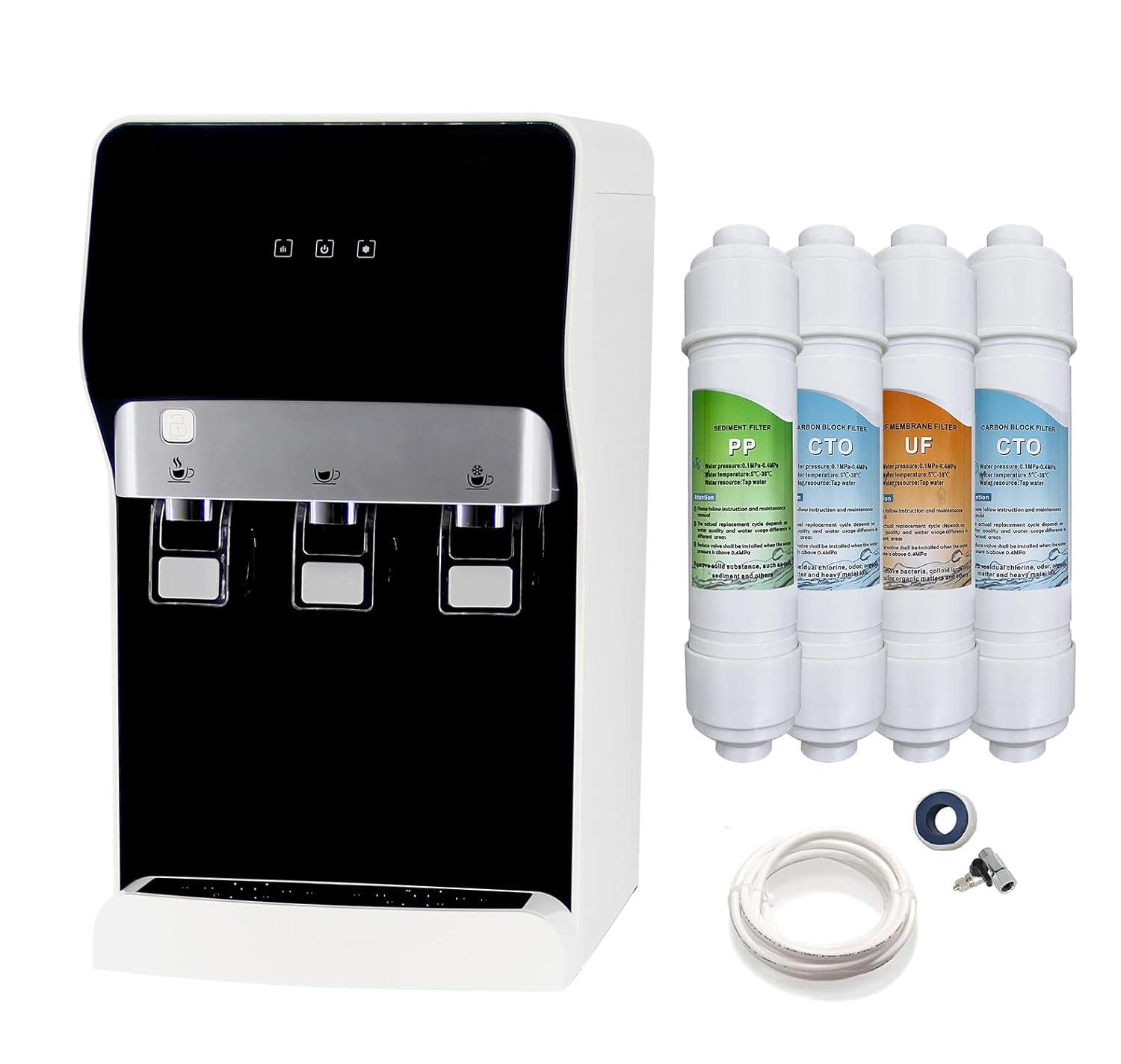 Soopyk Soopyk Black Countertop Bottleless Electric Filtered Water Dispenser