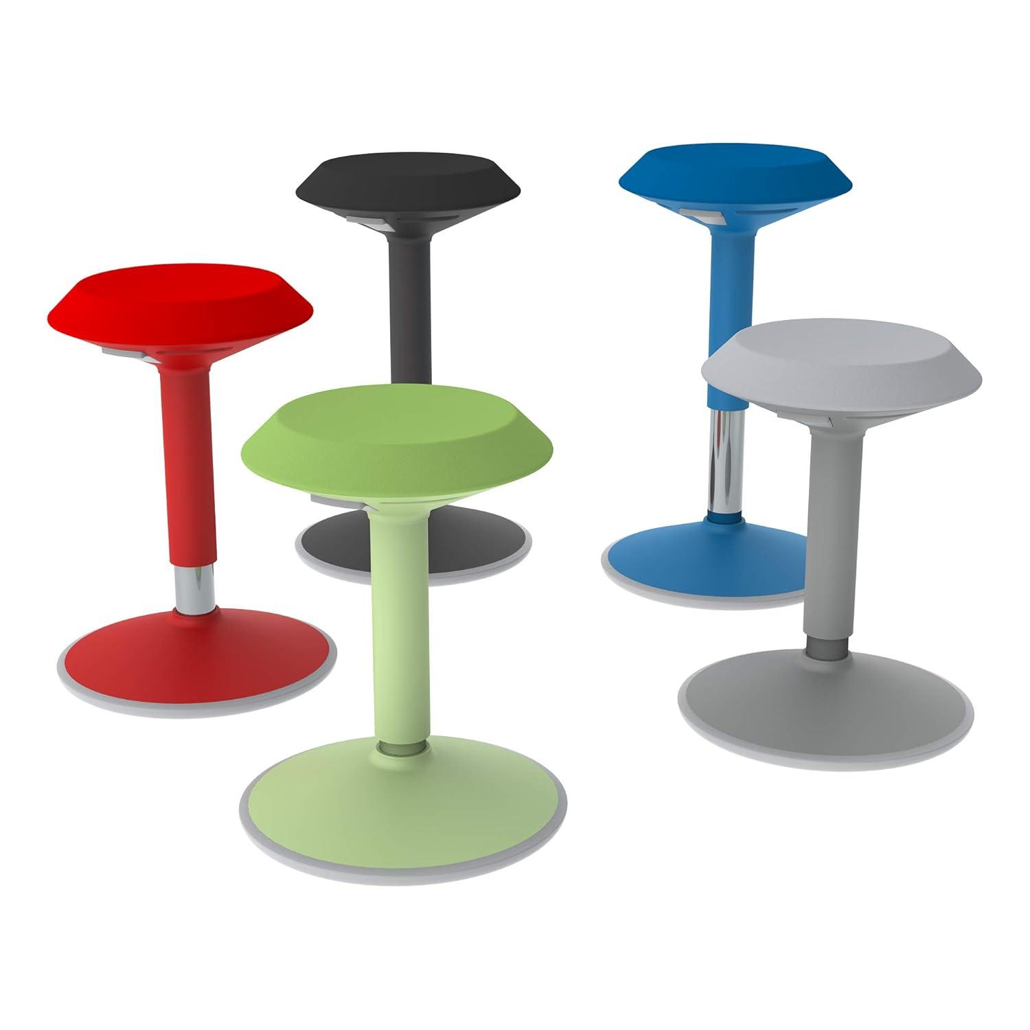 Learniture Height-Adjustable Classroom Backless Active Motion Stool with Padded Seat