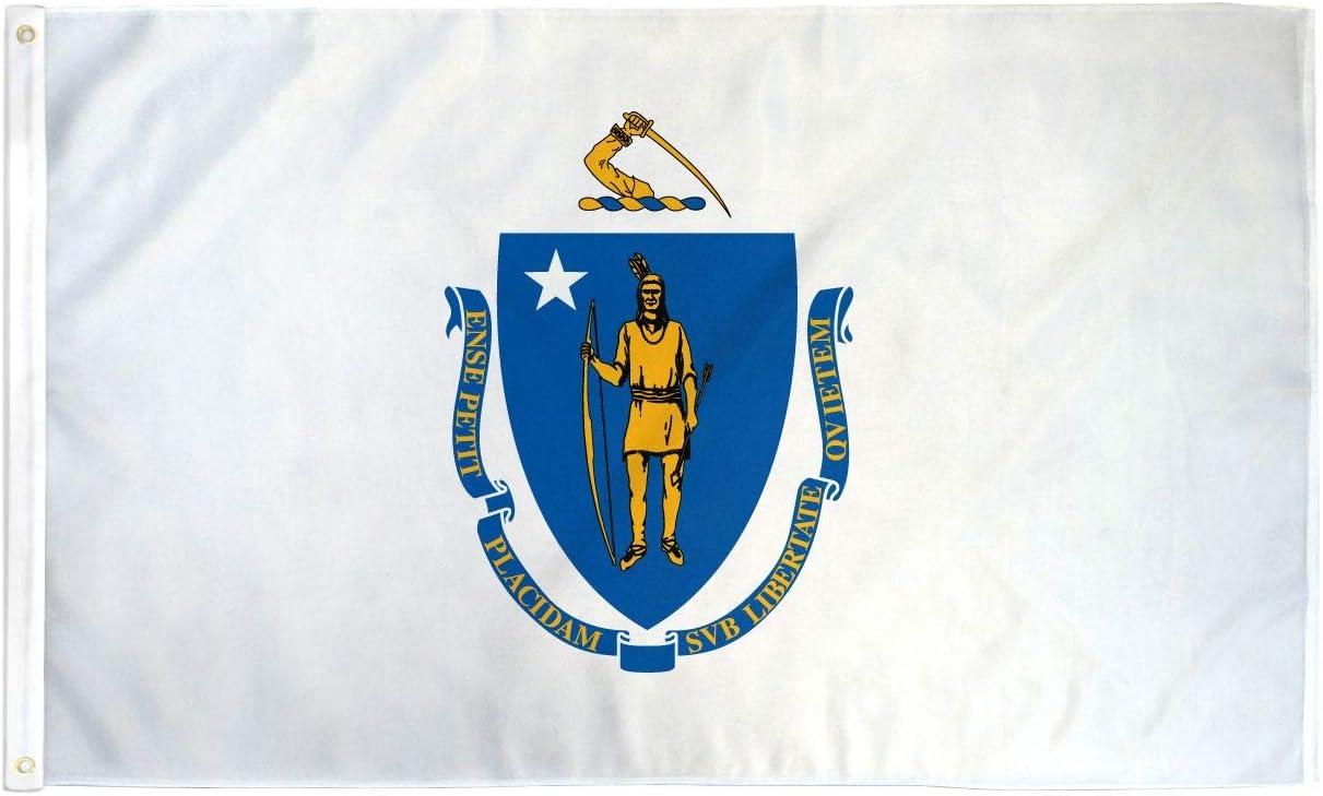 Massachusetts Flag Polyester 3x5 FT banner