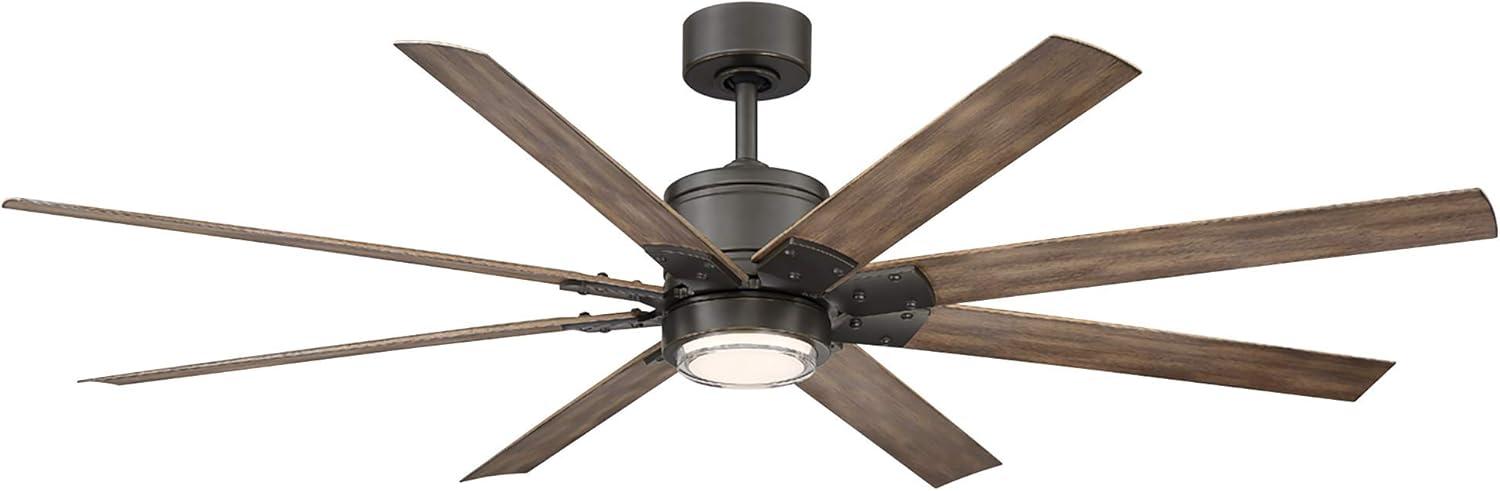Modern Forms Renegade 8 - Blade Outdoor / Indoor Smart Ceiling Fan with Remote Control and LED Light Kit Included